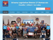 Tablet Screenshot of district17dems.org